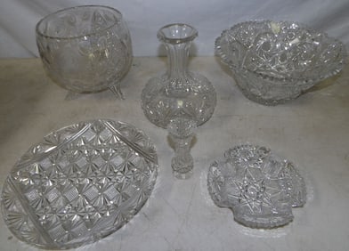 Lot of Cut Glass Items