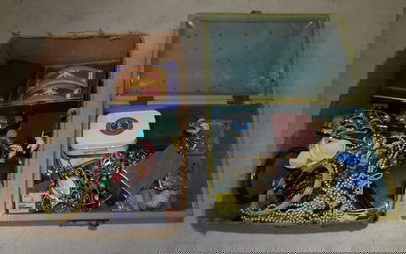 Lot of Costume Jewelry & Clocks