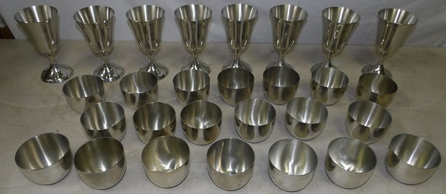 Lot of Steiff Pewter Goblets & Cups
