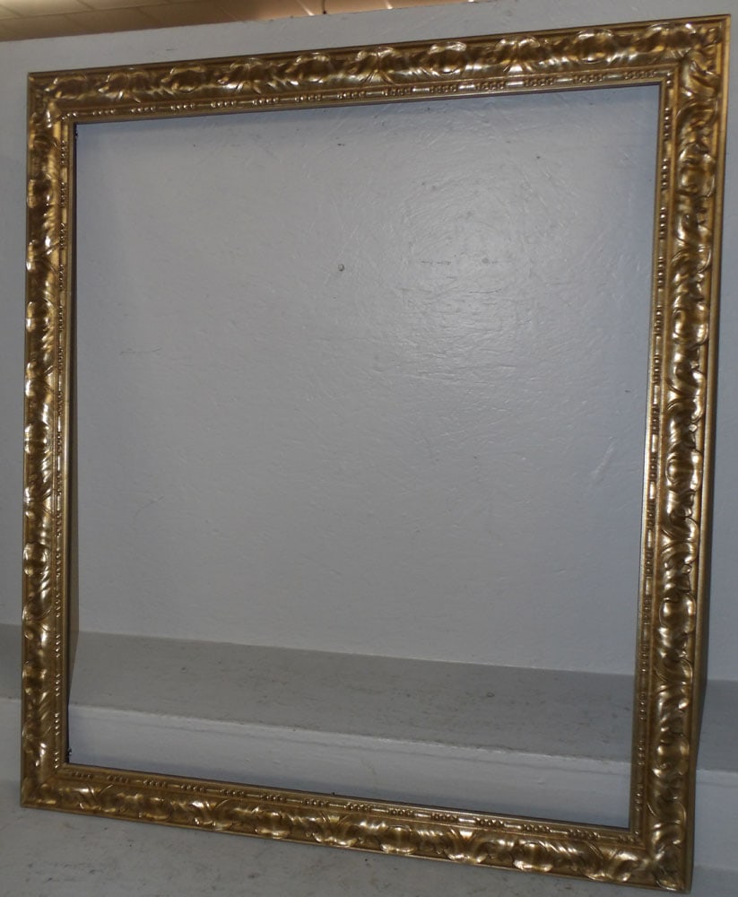 Ornate Gilded Frame: Ornate Gilded Frame. 37 1/2" x 43 1/4" ALL DESCRIPTIONS AND ANY CONDITION STATEMENT GIVEN BY LANGSTON AUCTION GALLERY ARE STRICTLY OPINIONS AND LANGSTON'S SHALL HAVE NO RESPONSIBILITY FOR ERRORS OR OM