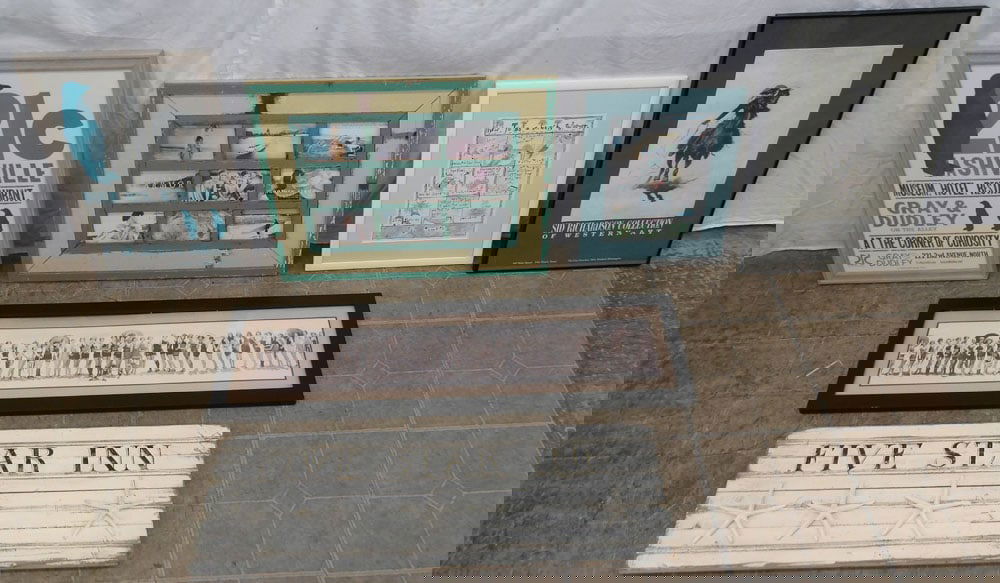 Lot of Framed Prints & Painted Wood Sign (1 of 9)