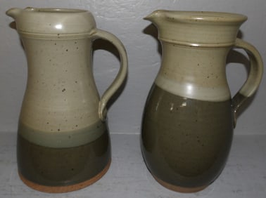 Two Pottery Pitchers
