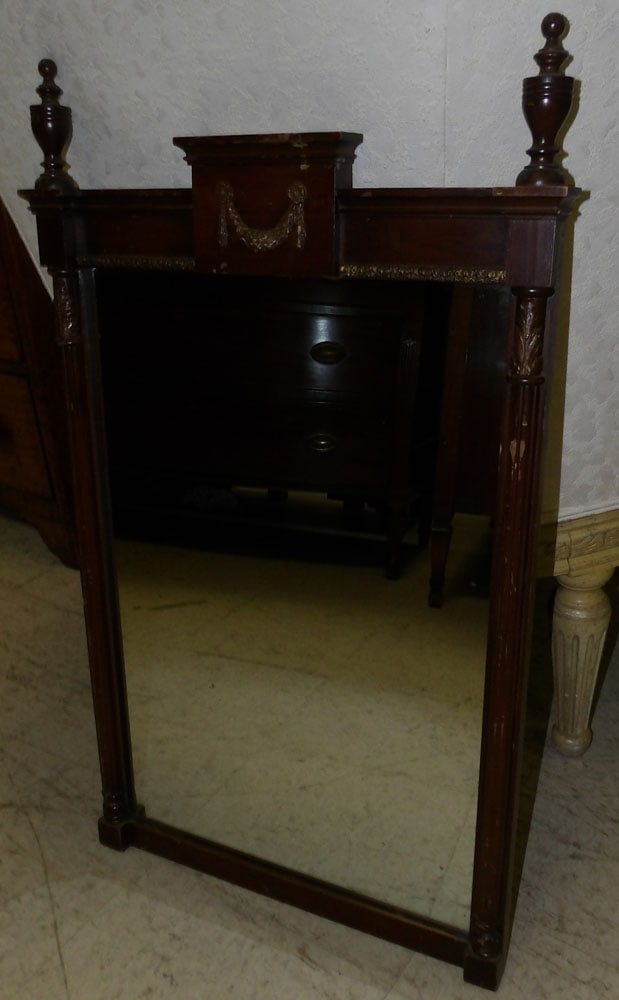 Mahogany Framed Mirror (1 of 3)