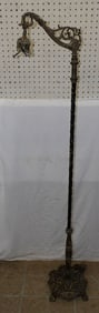 Antique Painted Metal Floor Lamp