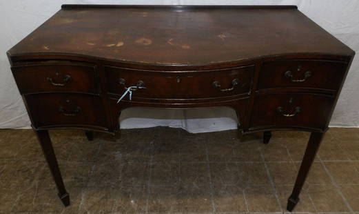 Antique Mahogany Dressing Table: Antique Mahogany Dressing Table. 30 1/2" H 42 1/4" W 22" D ALL DESCRIPTIONS AND ANY CONDITION STATEMENT GIVEN BY LANGSTON AUCTION GALLERY ARE STRICTLY OPINIONS AND LANGSTON'S SHALL HAVE NO RESPONSIBIL