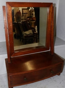 19th Century Inlaid Mahogany Dressing Mirror