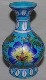 Painted Porcelain Vase Marked Japur India