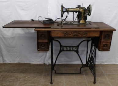 Antique Oak Sewing Machine