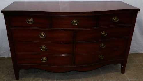 Mahogany Nine Drawer Dresser by Dixie