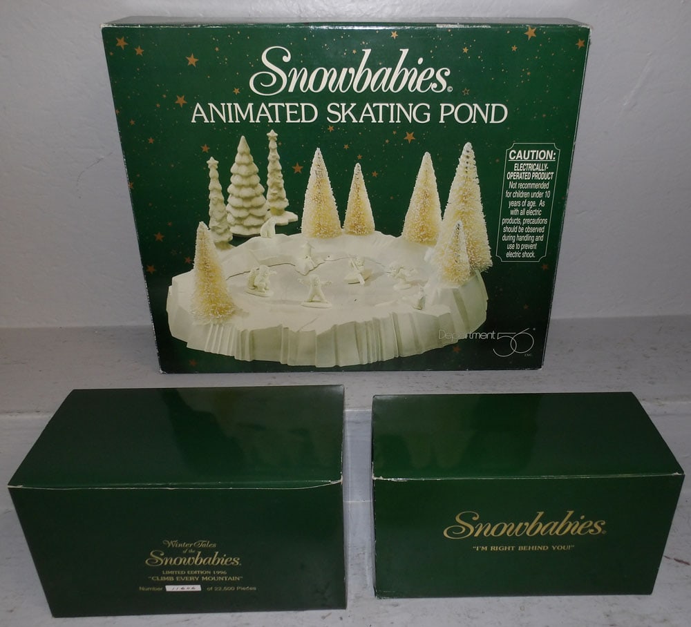 Three Department 56 Snow Babies in Original Boxes (1 of 5)