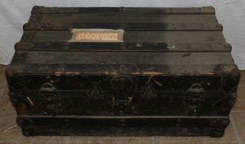Antique Flat Top Trunk