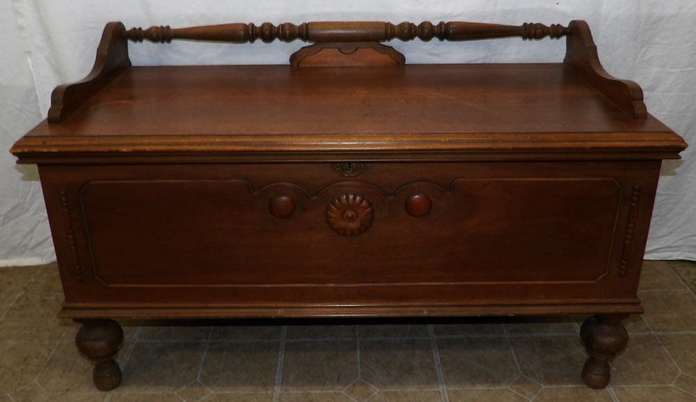 Antique Walnut Blanket Chest (1 of 7)