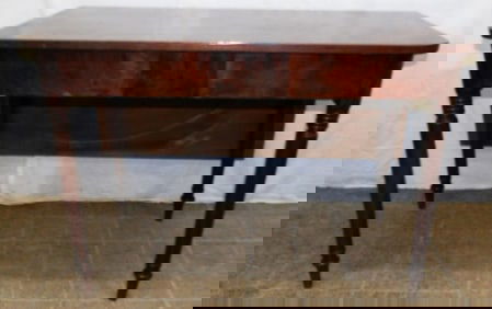19th Century Mahogany Sheraton Drop Leaf Console