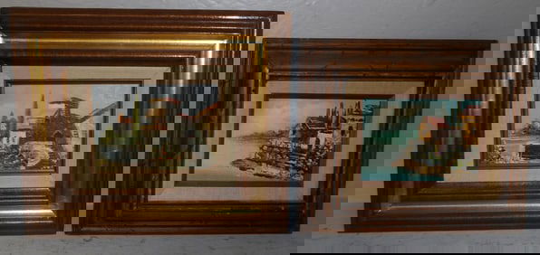 Two Framed Oil on Boards Artist Signed