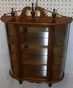 Mahogany & Glass Hanging Cabinet