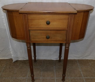 Mahogany Inlaid Martha Washington Sewing Stand