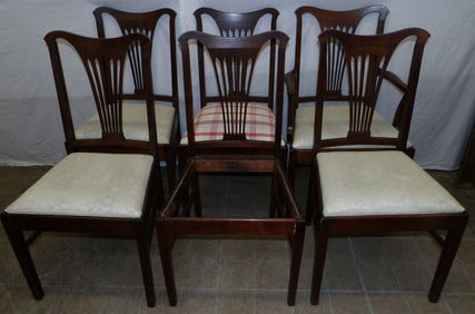 Set of Six Mahogany Dining Chairs