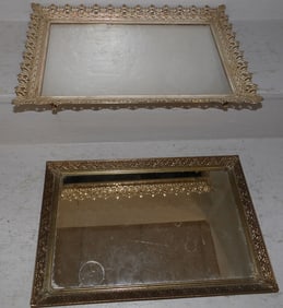 Gilded Frame Mirror & Mirror Tray