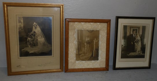 Three Framed Vintage Photos