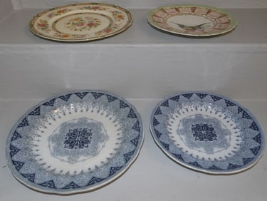 Lot of Antique Hand Painted Porcelain Plates