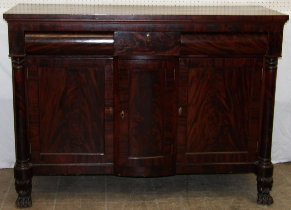 19th Century Classical Mahogany Sideboard with Claw Feet (1 of 13)