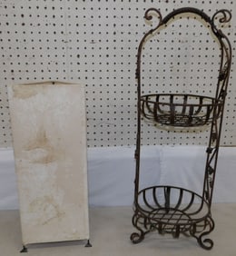 Metal Stand & Metal Lamp