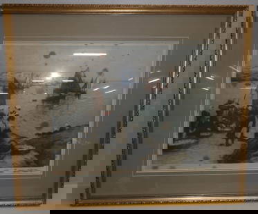Framed Print Pencil Signed: Framed Print Pencil Signed . 28 1/2" x 33 1/2" ALL DESCRIPTIONS AND ANY CONDITION STATEMENT GIVEN BY LANGSTON AUCTION GALLERY ARE STRICTLY OPINIONS AND LANGSTON'S SHALL HAVE NO RESPONSIBILITY FOR ERRO