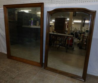Oak Framed Mirror & Maple Framed Mirror