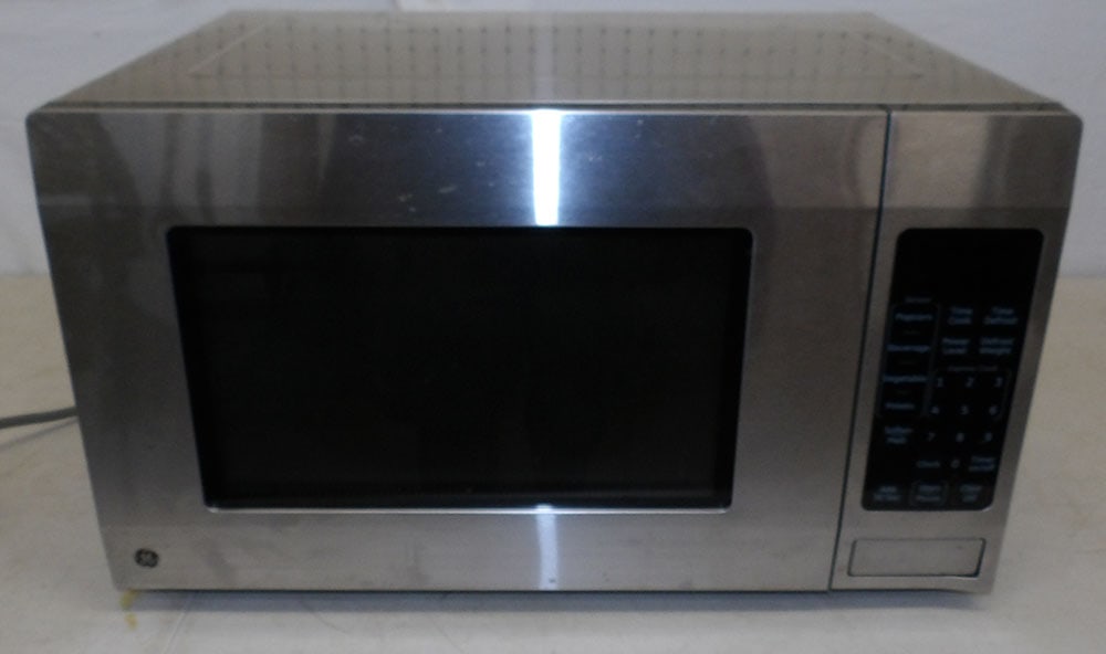 Stainless Steel GE Microwave (1 of 7)