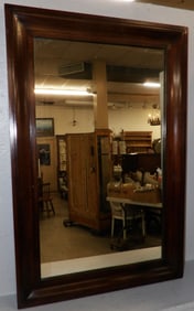 Antique Mahogany Ogee Framed Mirror
