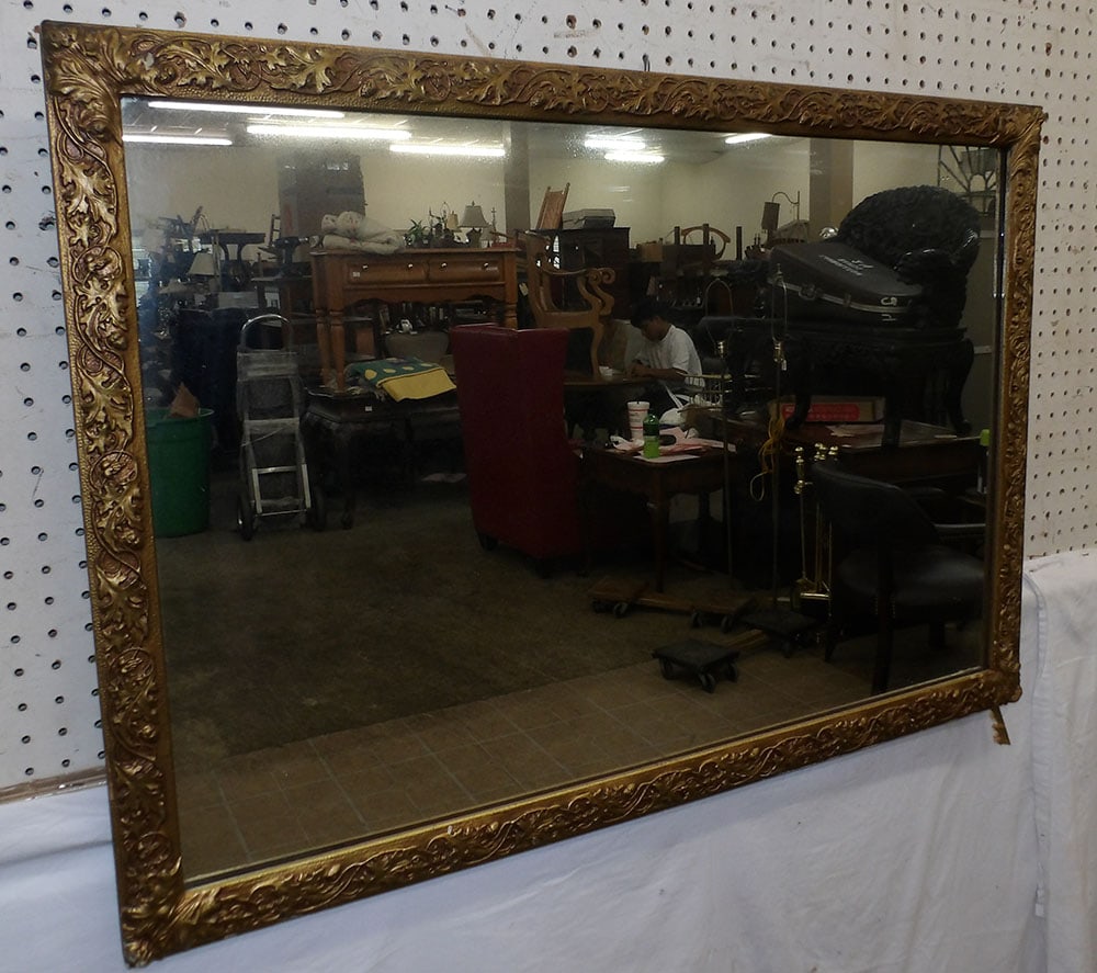 Antique Gilded Frame Mirror (1 of 3)