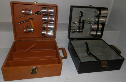 Two Bartender Travel Cases with Some Tools
