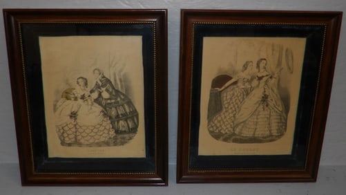 Two Framed Fashion Prints