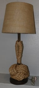 Rope Sailor's Knot Form Decorative Lamp