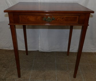 Walnut One Drawer Work Stand
