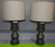 Pair of Painted Decorative Lamps