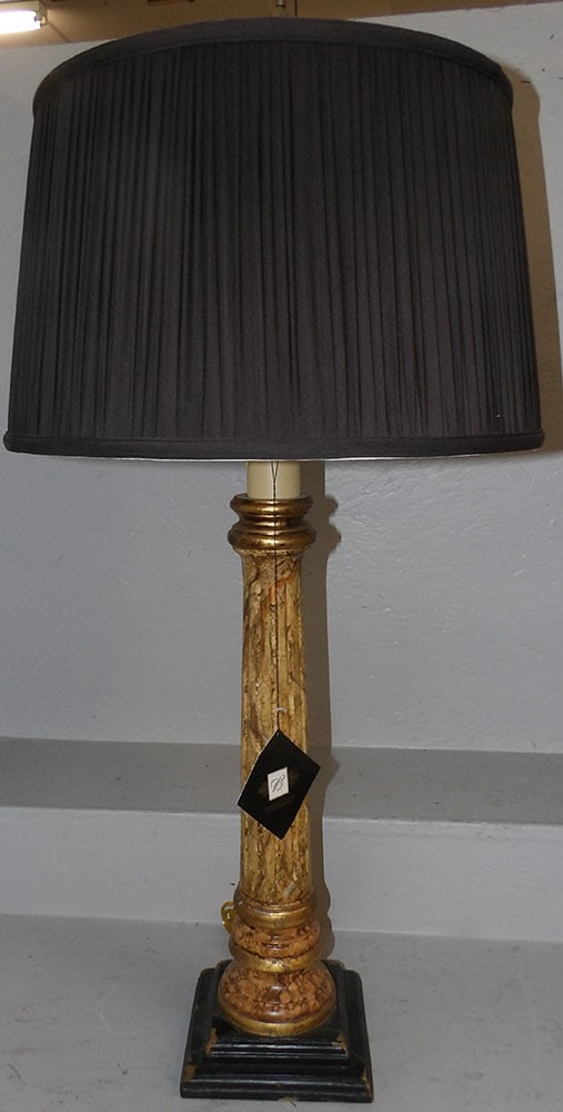 Painted Column Lamp (1 of 3)