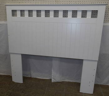Painted Modern Full Size Headboard: Painted Modern Full Size Headboard . 53 1/4" H 58 1/4" W ALL DESCRIPTIONS AND ANY CONDITION STATEMENT GIVEN BY LANGSTON AUCTION GALLERY ARE STRICTLY OPINIONS AND LANGSTON'S SHALL HAVE NO RESPONSIBILIT