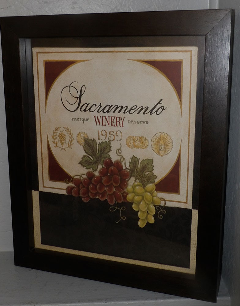 Framed Advertisement: Framed Advertisement. 23" x 19" ALL DESCRIPTIONS AND ANY CONDITION STATEMENT GIVEN BY LANGSTON AUCTION GALLERY ARE STRICTLY OPINIONS AND LANGSTON'S SHALL HAVE NO RESPONSIBILITY FOR ERRORS OR OMISSIONS