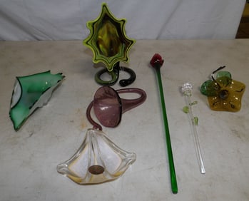 Lot of Art Glass Items