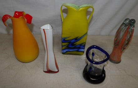 Lot of Art Glass Vases