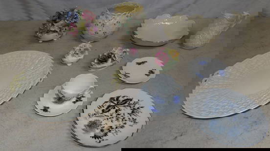 Lot of Porcelain Items: Lot of Porcelain Items . Up to 10" W 5" D ALL DESCRIPTIONS AND ANY CONDITION STATEMENT GIVEN BY LANGSTON AUCTION GALLERY ARE STRICTLY OPINIONS AND LANGSTON'S SHALL HAVE NO RESPONSIBILITY FOR ERRORS OR