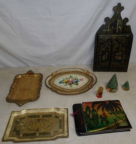 Lot of Painted Wood Items