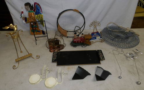 Lot of Metal Items: Lot of Metal Items. Up to 12" W 3" D ALL DESCRIPTIONS AND ANY CONDITION STATEMENT GIVEN BY LANGSTON AUCTION GALLERY ARE STRICTLY OPINIONS AND LANGSTON'S SHALL HAVE NO RESPONSIBILITY FOR ERRORS OR OMIS