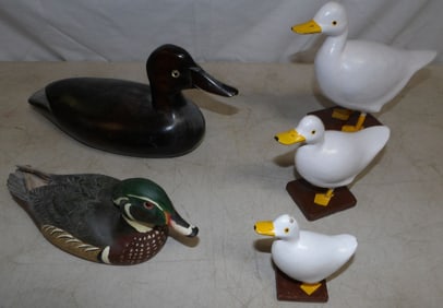 Lot of Wooden Ducks