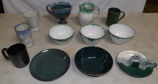 Lot of Painted Mixed NC Pottery