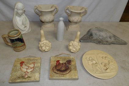 Lot of Resin & Decorative Porcelain Items