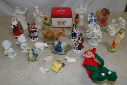 Lot of Porcelain Christmas Figurines