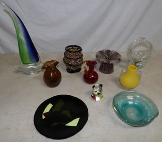 Lot of Art Glass Items
