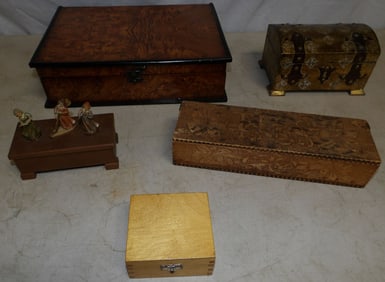Lot of Wooden Boxes